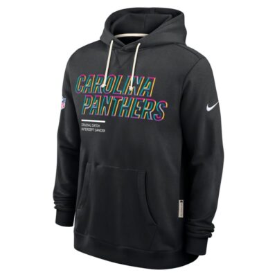 Carolina Panthers 2025 NFL Crucial Catch Sideline Standard Issue Dri-FIT Hoodie - Black - Image 4