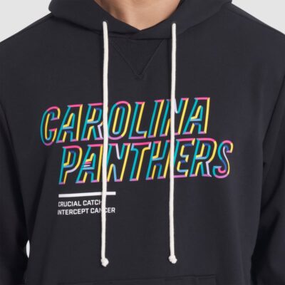 Carolina Panthers 2025 NFL Crucial Catch Sideline Standard Issue Dri-FIT Hoodie - Black - Image 6