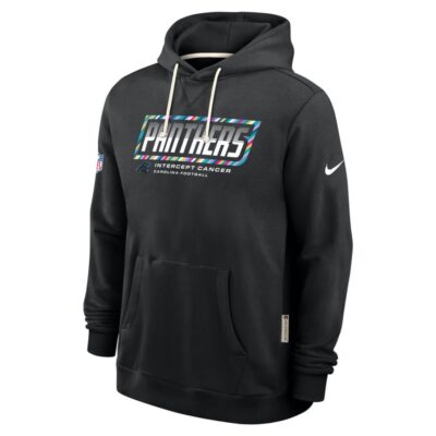 Carolina Panthers 2026 NFL Crucial Catch Sideline Standard Issue Dri-FIT Pullover Hoodie - Black - Image 3