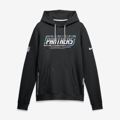 Carolina Panthers 2026 NFL Crucial Catch Sideline Standard Issue Dri-FIT Pullover Hoodie - Black