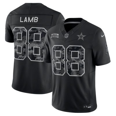 CeeDee Lamb Dallas Cowboys 2026 Salute to Service Stitched Limited Jersey - Black