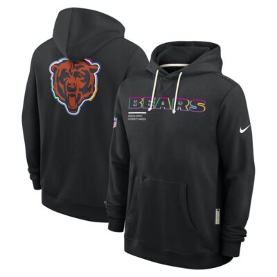 Chicago Bears 2025 NFL Crucial Catch Sideline Standard Issue Dri-FIT Hoodie - Black - Image 4