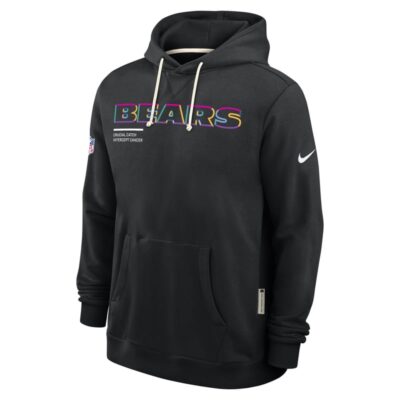Chicago Bears 2025 NFL Crucial Catch Sideline Standard Issue Dri-FIT Hoodie - Black - Image 5