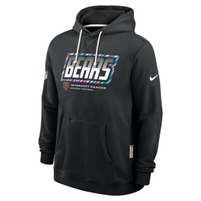 Chicago Bears 2026 NFL Crucial Catch Sideline Standard Issue Dri-FIT Pullover Hoodie - Black - Image 3