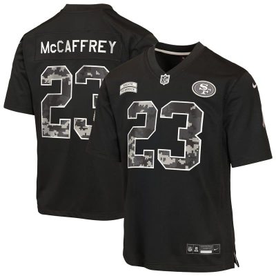 Christian McCaffrey San Francisco 49ers Youth 2026 Salute to Service Game Jersey  - Black