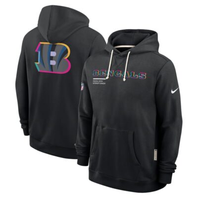 Cincinnati Bengals 2025 NFL Crucial Catch Sideline Standard Issue Dri-FIT Hoodie - Black - Image 4