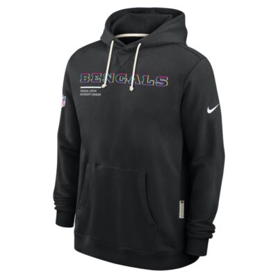 Cincinnati Bengals 2025 NFL Crucial Catch Sideline Standard Issue Dri-FIT Hoodie - Black - Image 5