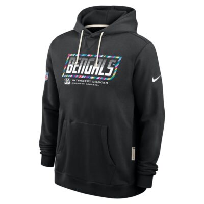 Cincinnati Bengals 2026 NFL Crucial Catch Sideline Standard Issue Dri-FIT Pullover Hoodie - Black - Image 3