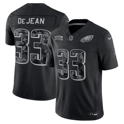 Cooper DeJean Philadelphia Eagles 2026 Salute to Service Stitched Limited Jersey - Black