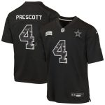 Dak Prescott Dallas Cowboys Youth 2026 Salute to Service Game Jersey  - Black