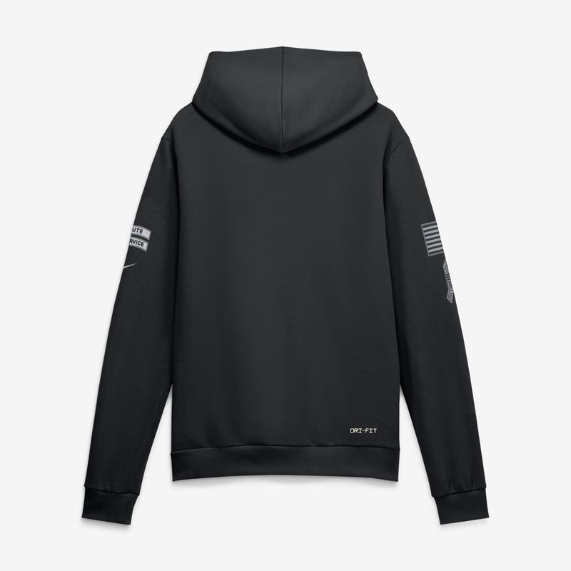 Dallas Cowboys 2026 Salute to Service Sideline Dri-FIT Pullover Hoodie - Black - Image 2