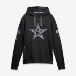 Dallas Cowboys 2026 Salute to Service Sideline Dri-FIT Pullover Hoodie - Black