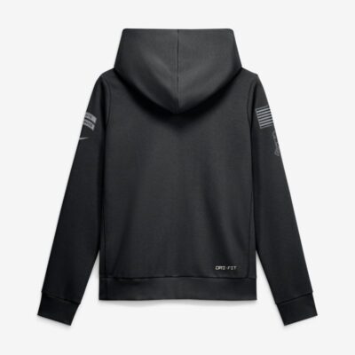 Alternative view of Dallas Cowboys Women's 2026 Salute to Service Sideline Dri-FIT Pullover Hoodie - Black