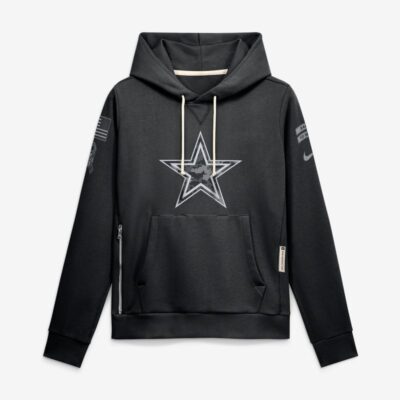 Dallas Cowboys Women's 2026 Salute to Service Sideline Dri-FIT Pullover Hoodie - Black