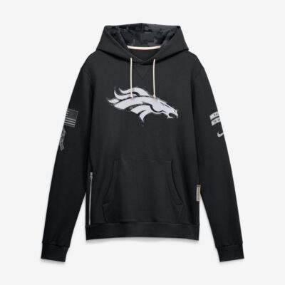 Denver Broncos 2026 Salute to Service Sideline Dri-FIT Pullover Hoodie - Black