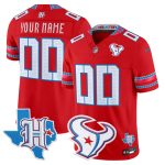 Houston Texans 2026 "Rivalries" Vapor Limited Custom Jersey - Texas Patch - Red