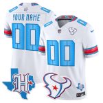 Houston Texans 2026 "Rivalries" Vapor Limited Custom Jersey - Texas Patch - White