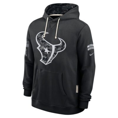 Houston Texans 2026 Salute to Service Sideline Dri-FIT Pullover Hoodie - Black - Image 3