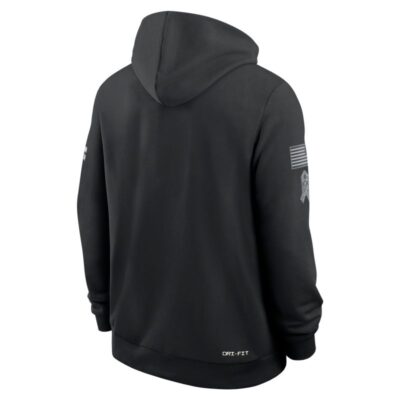 Houston Texans 2026 Salute to Service Sideline Dri-FIT Pullover Hoodie - Black - Image 4