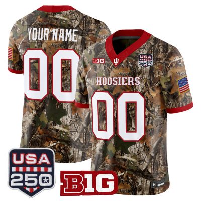 Indiana Hoosiers 2026 Salute to Service Vapor Limited Custom Jersey - Stitched - Camo