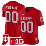 Indiana Hoosiers 90s Throwback Vapor Limited Custom Jersey - Indiana State Patch - Red