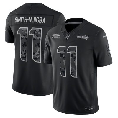 Jaxon Smith-Njigba Seattle Seahawks 2026 Salute to Service Stitched Limited Jersey - Black