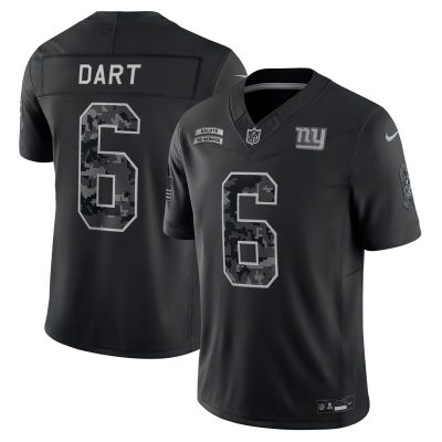 Jaxson Dart New York Giants 2026 Salute to Service Stitched Limited Jersey - Black