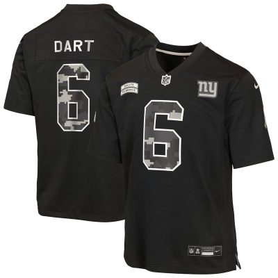 Jaxson Dart New York Giants Youth 2026 Salute to Service Game Jersey  - Black