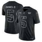 Jayden Daniels Washington Commanders 2026 Salute to Service Stitched Limited Jersey - Black