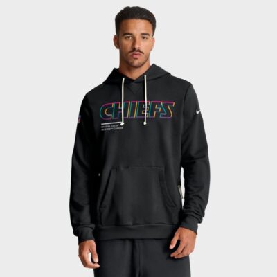 Kansas City Chiefs 2025 NFL Crucial Catch Sideline Standard Issue Dri-FIT Hoodie - Black