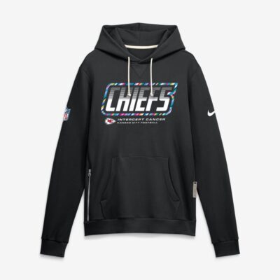 Kansas City Chiefs 2026 NFL Crucial Catch Sideline Standard Issue Dri-FIT Pullover Hoodie - Black
