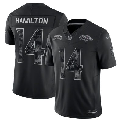 Kyle Hamilton Baltimore Ravens 2026 Salute to Service Stitched Limited Jersey - Black