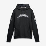 Los Angeles Chargers 2026 Salute to Service Sideline Dri-FIT Pullover Hoodie - Black