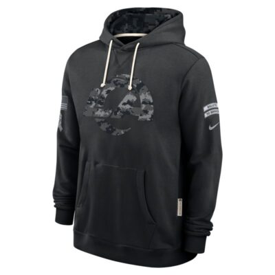 Los Angeles Rams 2026 Salute to Service Sideline Dri-FIT Pullover Hoodie - Black - Image 3