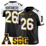 Men's App State Mountaineers 2026 Vapor Limited Jersey - Black Alternate / #26 Mountaineers