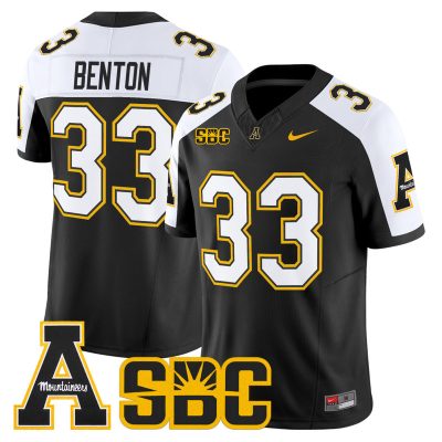 Men's App State Mountaineers 2026 Vapor Limited Jersey - Black Alternate / Aiden Benton