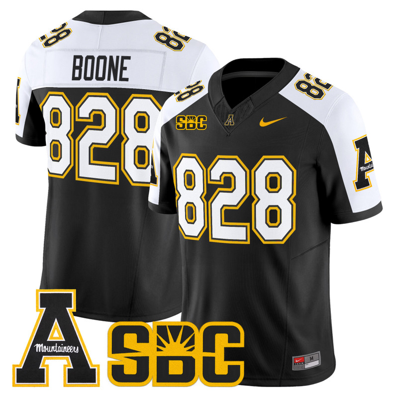 Men's App State Mountaineers 2026 Vapor Limited Jersey - Black Alternate / Boone 828