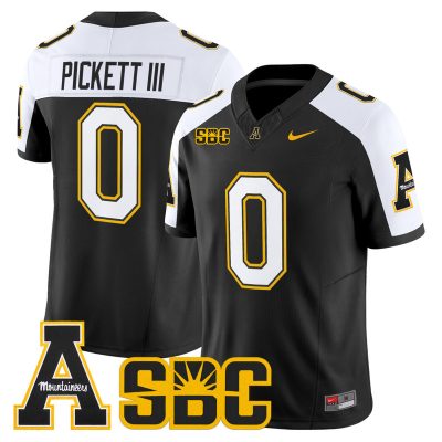Men's App State Mountaineers 2026 Vapor Limited Jersey - Black Alternate / Sam Pickett III