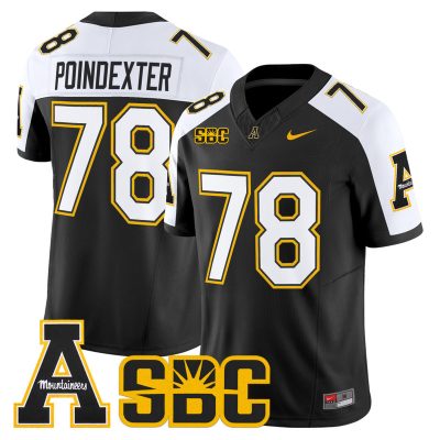 Men's App State Mountaineers 2026 Vapor Limited Jersey - Black Alternate / Tyriq Poindexter