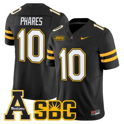 Men's App State Mountaineers 2026 Vapor Limited Jersey - Black / Colton Phares