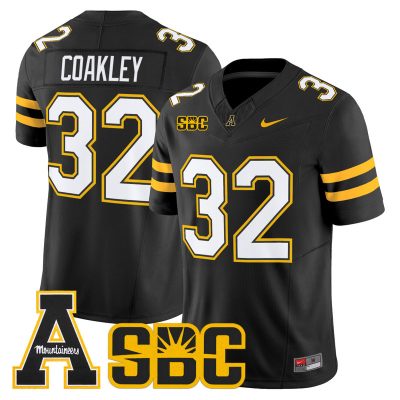 Men's App State Mountaineers 2026 Vapor Limited Jersey - Black / Dexter Coakley