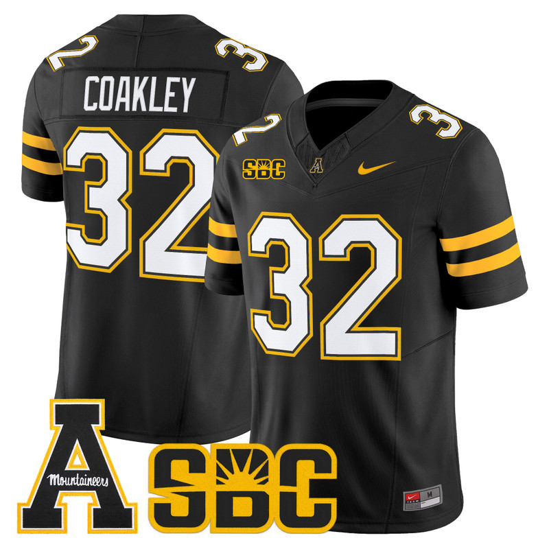 Men's App State Mountaineers 2026 Vapor Limited Jersey - Black / Dexter Coakley