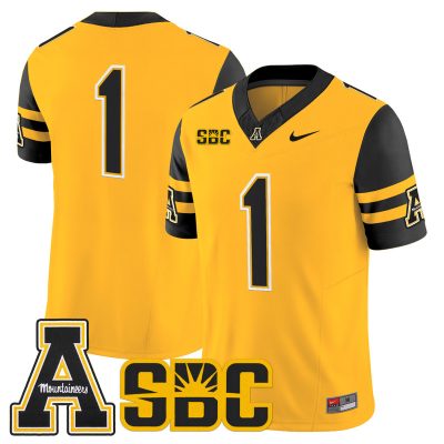 Men's App State Mountaineers 2026 Vapor Limited Jersey - Gold / #1 Team