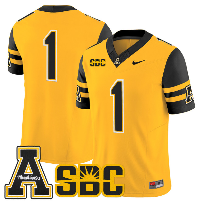 Men's App State Mountaineers 2026 Vapor Limited Jersey - Gold / #1 Team