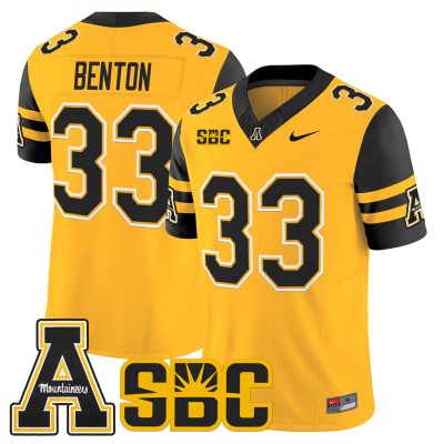 Men's App State Mountaineers 2026 Vapor Limited Jersey - Gold / Aiden Benton
