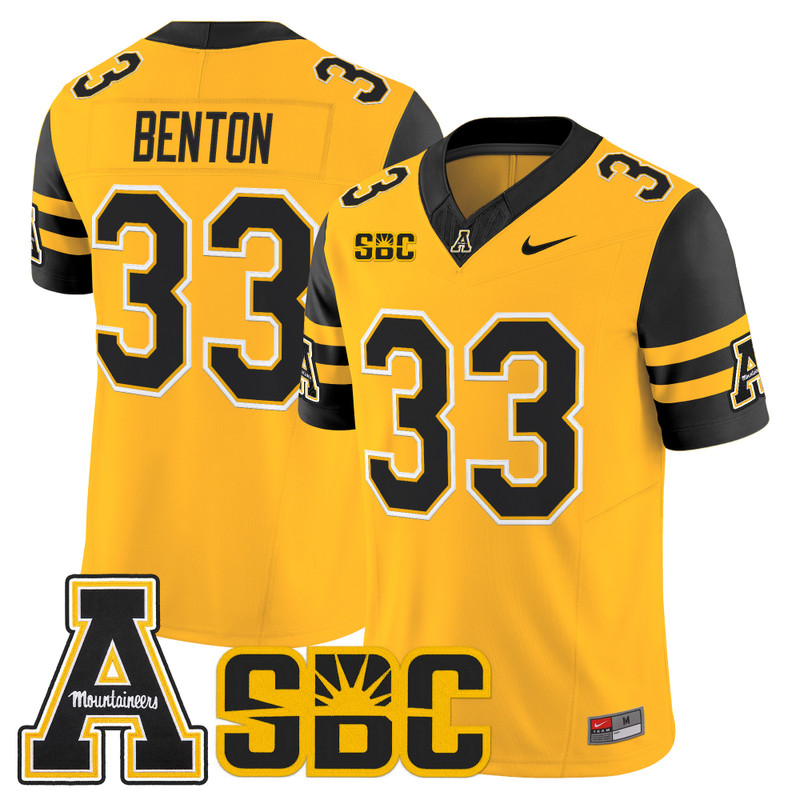 Men's App State Mountaineers 2026 Vapor Limited Jersey - Gold / Aiden Benton
