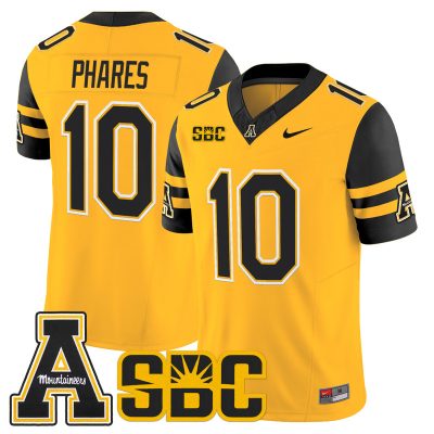 Men's App State Mountaineers 2026 Vapor Limited Jersey - Gold / Colton Phares