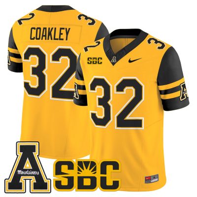 Men's App State Mountaineers 2026 Vapor Limited Jersey - Gold / Dexter Coakley