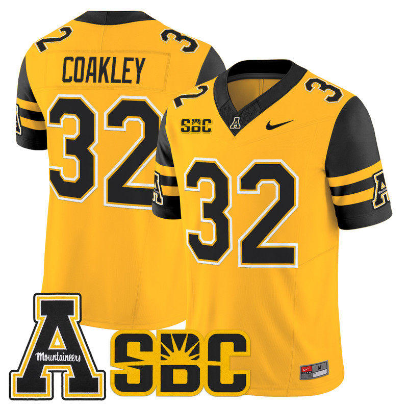 Men's App State Mountaineers 2026 Vapor Limited Jersey - Gold / Dexter Coakley