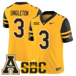 Men's App State Mountaineers 2026 Vapor Limited Jersey - Gold / Malachi Singleton